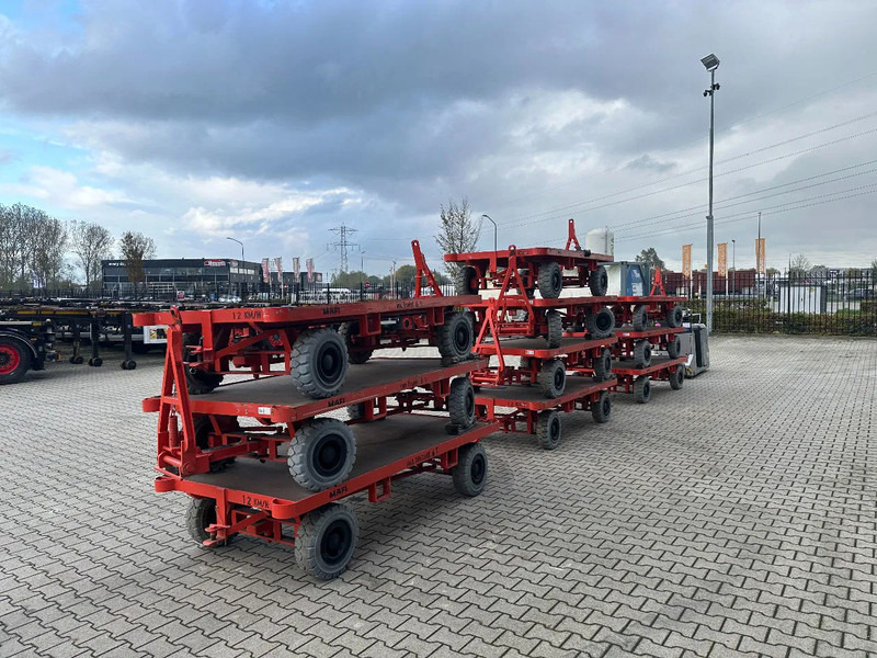 Still + 9x 2016 MAFI double-steered and connectable heavy-duty trailers with 6000kg loading capacity - Platós pótkocsi: 4 kép. Still + 9x 2016 MAFI double-steered and connectable heavy-duty trailers with 6000kg loading capacity - Platós pótkocsi: 4 kép.