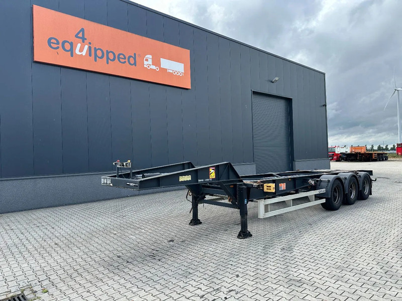 TURBOS HOET Turbo's Hoet 20FT HC GOOSENECK ADR CHASSIS / BPW + DISC / ADR (FL, AT, OX) / NL-trailer / APK / 2x available - Félpótkocsi cserefelépítményes: 1 kép. TURBOS HOET Turbo's Hoet 20FT HC GOOSENECK ADR CHASSIS / BPW + DISC / ADR (FL, AT, OX) / NL-trailer / APK / 2x available - Félpótkocsi cserefelépítményes: 1 kép.