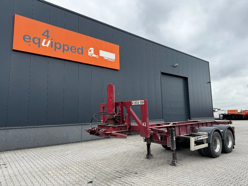 Van Hool 2 AXLE 20FT TIPPING-CHASSIS, TWIN-TIRES, BPW + DRUM, ALCOA - Félpótkocsi cserefelépítményes: 1 kép. Van Hool 2 AXLE 20FT TIPPING-CHASSIS, TWIN-TIRES, BPW + DRUM, ALCOA - Félpótkocsi cserefelépítményes: 1 kép.