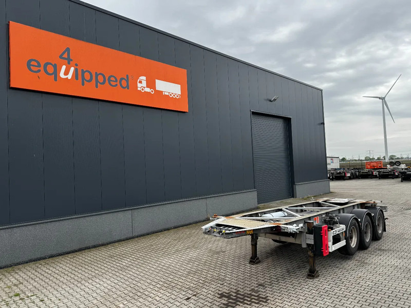 Van Hool 20FT /20FT SWAP ADR (EX/II, EX/III, FL, OX, AT), BPW, disc brakes, liftaxle, galvanized, ALCOA, NL-Chassis, empty weight 3.300KG - Félpótkocsi cserefelépítményes: 1 kép. Van Hool 20FT /20FT SWAP ADR (EX/II, EX/III, FL, OX, AT), BPW, disc brakes, liftaxle, galvanized, ALCOA, NL-Chassis, empty weight 3.300KG - Félpótkocsi cserefelépítményes: 1 kép.