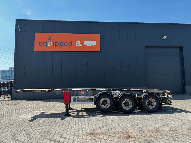 Van Hool 20FT/30FT, ADR (EX/II, EX/III, FL, AT), BPW + drum, ALCOA, galvanized, liftaxle, NL-Chassis - Félpótkocsi cserefelépítményes: 2 kép. Van Hool 20FT/30FT, ADR (EX/II, EX/III, FL, AT), BPW + drum, ALCOA, galvanized, liftaxle, NL-Chassis - Félpótkocsi cserefelépítményes: 2 kép.