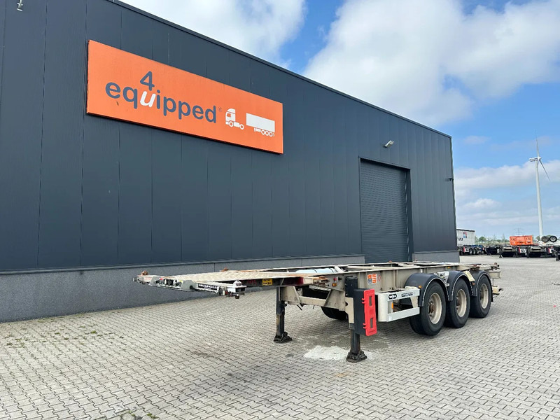 Van Hool 20FT/30FT, ADR (EX/II, EX/III, FL, AT), BPW + drum, ALCOA, galvanized, liftaxle, NL-Chassis - Félpótkocsi cserefelépítményes: 1 kép. Van Hool 20FT/30FT, ADR (EX/II, EX/III, FL, AT), BPW + drum, ALCOA, galvanized, liftaxle, NL-Chassis - Félpótkocsi cserefelépítményes: 1 kép.