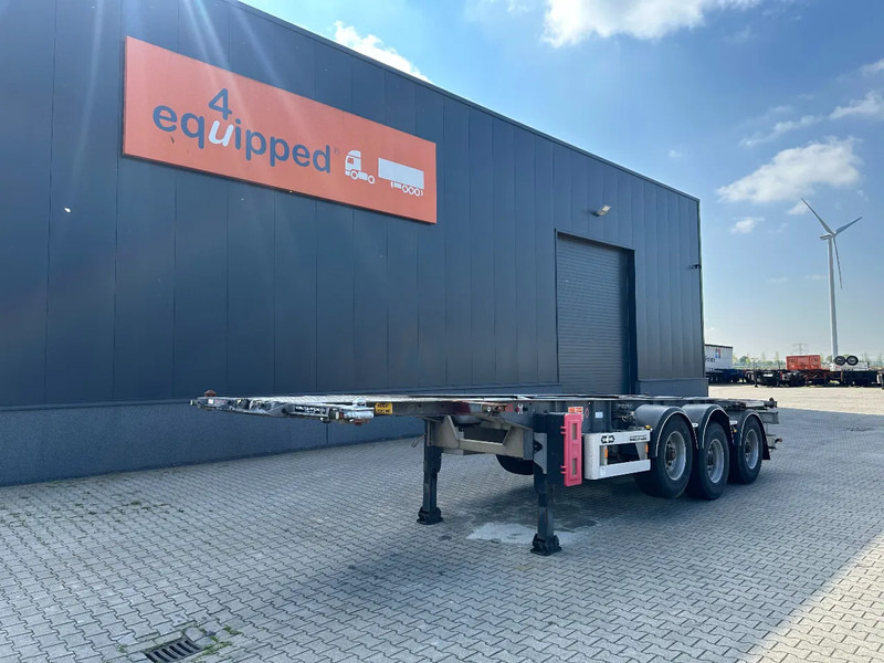Van Hool 20FT/30FT, ADR (EX/II, EX/III, FL, OX, AT), BPW + drum, ALCOA, galvanized, liftaxle, NL-Chassis - Félpótkocsi cserefelépítményes: 1 kép. Van Hool 20FT/30FT, ADR (EX/II, EX/III, FL, OX, AT), BPW + drum, ALCOA, galvanized, liftaxle, NL-Chassis - Félpótkocsi cserefelépítményes: 1 kép.