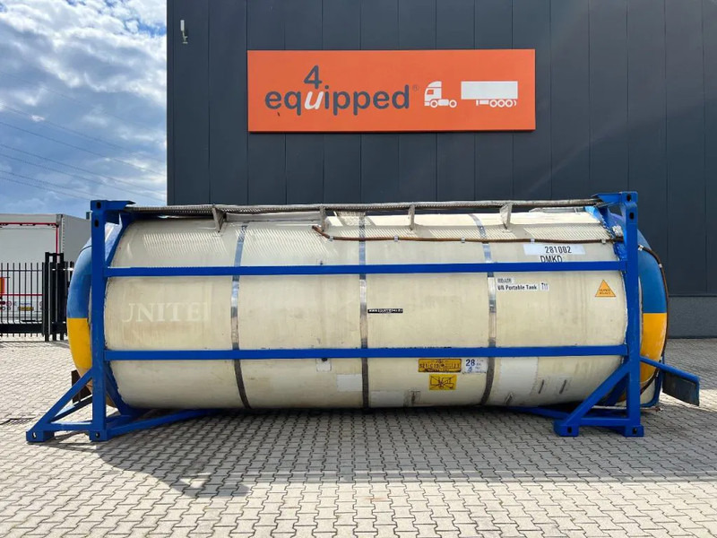 Van Hool 20FT SWAPBODY 28.075L, UN PORTABLE, T11, valid 5Y- + CSC inspection: 10/2025 - Tartály konténer: 2 kép. Van Hool 20FT SWAPBODY 28.075L, UN PORTABLE, T11, valid 5Y- + CSC inspection: 10/2025 - Tartály konténer: 2 kép.