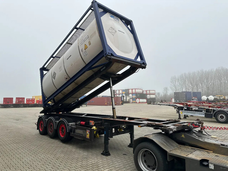 Van Hool 20FT Tipping-chassis, ADR (EX/II, EX/III, FL, AT), SAF, 2 liftaxles - Félpótkocsi cserefelépítményes: 3 kép. Van Hool 20FT Tipping-chassis, ADR (EX/II, EX/III, FL, AT), SAF, 2 liftaxles - Félpótkocsi cserefelépítményes: 3 kép.