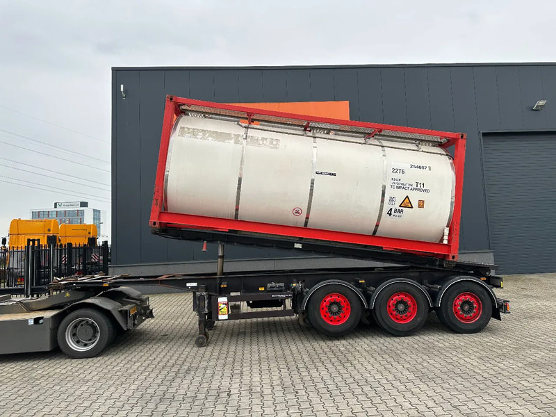 Van Hool 20FT Tipping-chassis, ADR (EX/II, EX/III, FL, AT), SAF + DISC, 2 liftaxles - Félpótkocsi cserefelépítményes: 3 kép. Van Hool 20FT Tipping-chassis, ADR (EX/II, EX/III, FL, AT), SAF + DISC, 2 liftaxles - Félpótkocsi cserefelépítményes: 3 kép.