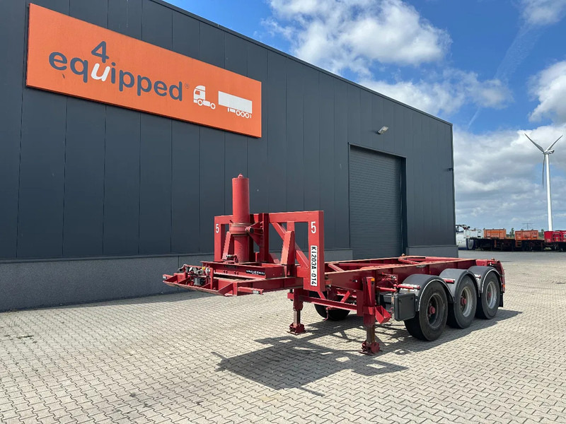 Van Hool 3 AXLE 20FT KIEP-CHASSIS, BPW + TROMMELREMMEN - Félpótkocsi cserefelépítményes: 1 kép. Van Hool 3 AXLE 20FT KIEP-CHASSIS, BPW + TROMMELREMMEN - Félpótkocsi cserefelépítményes: 1 kép.