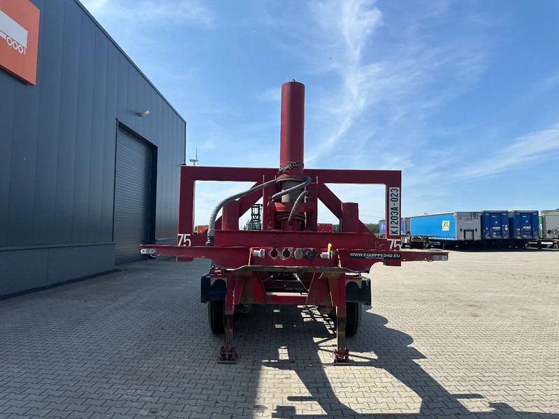 Van Hool 3 AXLE 20FT TIPPING-CHASSIS, BPW + disc, liftaxle, steering axle, BROKEN HYVA-CYLINDER - Félpótkocsi cserefelépítményes: 5 kép. Van Hool 3 AXLE 20FT TIPPING-CHASSIS, BPW + disc, liftaxle, steering axle, BROKEN HYVA-CYLINDER - Félpótkocsi cserefelépítményes: 5 kép.