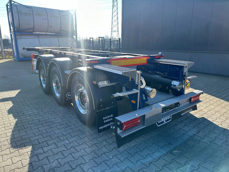 Van Hool NEW / DIRECT AVAILABLE 20FT ADR-CHASSIS, EMPTY WEIGHT: 3.300KG, DISCBRAKES, 3x available, ALU WHEELS - Félpótkocsi cserefelépítményes: 5 kép. Van Hool NEW / DIRECT AVAILABLE 20FT ADR-CHASSIS, EMPTY WEIGHT: 3.300KG, DISCBRAKES, 3x available, ALU WHEELS - Félpótkocsi cserefelépítményes: 5 kép.