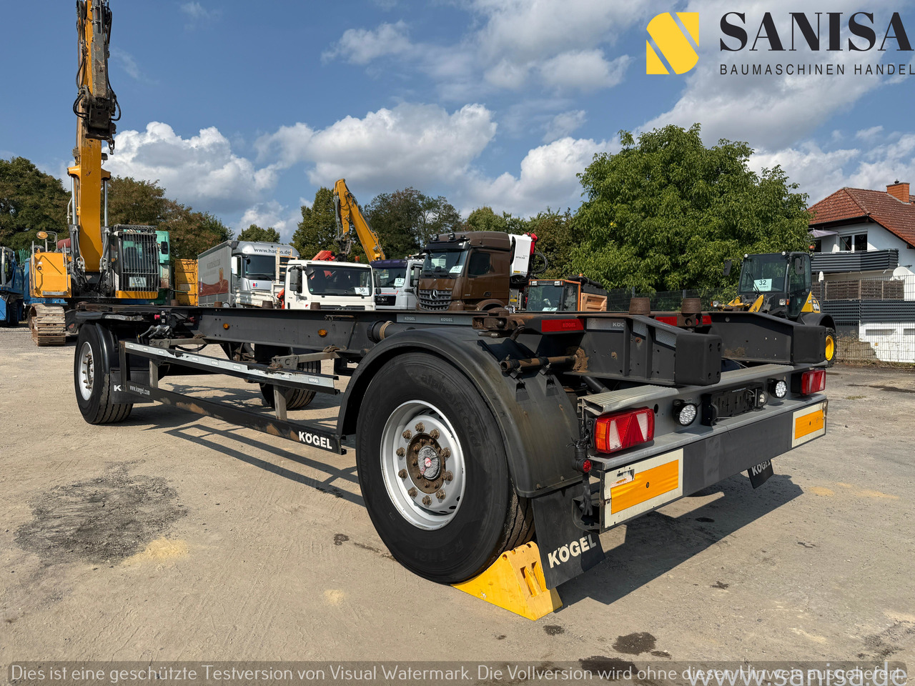 KÖGEL AW18/Wechselfahrgestell/BDF/Pneumatik - Pótkocsi alváz: 3 kép. KÖGEL AW18/Wechselfahrgestell/BDF/Pneumatik - Pótkocsi alváz: 3 kép.