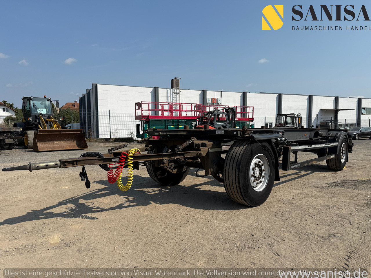 KÖGEL AW18/Wechselfahrgestell/BDF/Pneumatik - Pótkocsi alváz: 1 kép. KÖGEL AW18/Wechselfahrgestell/BDF/Pneumatik - Pótkocsi alváz: 1 kép.