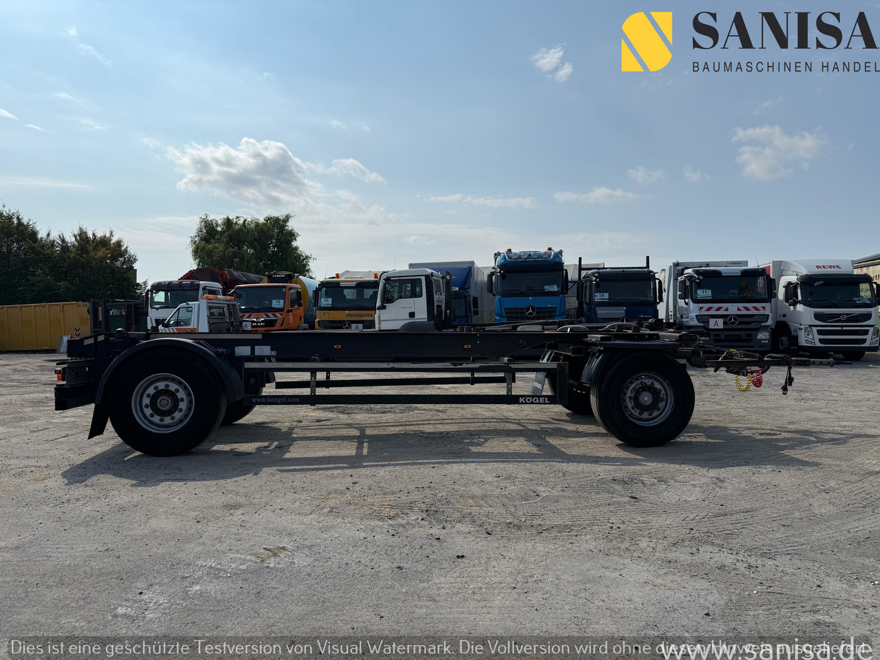 KÖGEL AW18/Wechselfahrgestell/BDF/Pneumatik - Pótkocsi alváz: 5 kép. KÖGEL AW18/Wechselfahrgestell/BDF/Pneumatik - Pótkocsi alváz: 5 kép.