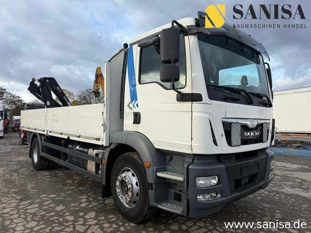 MAN TGM 18.340/Kran Hiab 099 E-2 HIDUO - Platós teherautó: 1 kép. MAN TGM 18.340/Kran Hiab 099 E-2 HIDUO - Platós teherautó: 1 kép.