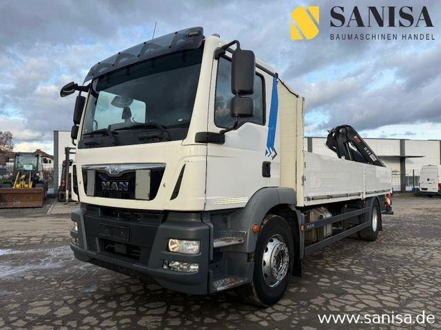 MAN TGM 18.340/Kran Hiab 099 E-2 HIDUO - Platós teherautó: 2 kép. MAN TGM 18.340/Kran Hiab 099 E-2 HIDUO - Platós teherautó: 2 kép.