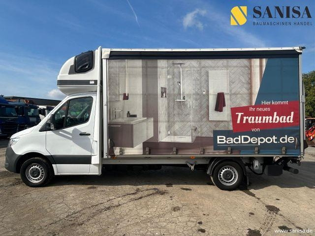 Mercedes-Benz Sprinter 317/LBW/Schlafkabine/Euro 6D - Ponyvás teherautó: 2 kép. Mercedes-Benz Sprinter 317/LBW/Schlafkabine/Euro 6D - Ponyvás teherautó: 2 kép.