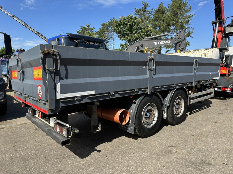 A&D ZA 18 2-AS AANHANGER - 6m50 - GROTE WIELEN - BELGISCHE PAPIEREN - LUCHTVERING / AIR SUSPENSION - Platós pótkocsi: 2 kép. A&D ZA 18 2-AS AANHANGER - 6m50 - GROTE WIELEN - BELGISCHE PAPIEREN - LUCHTVERING / AIR SUSPENSION - Platós pótkocsi: 2 kép.