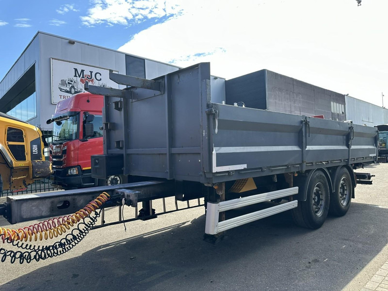 A&D ZA 18 2-AS AANHANGER - 6m50 - GROTE WIELEN - BELGISCHE PAPIEREN - LUCHTVERING / AIR SUSPENSION - Platós pótkocsi: 4 kép. A&D ZA 18 2-AS AANHANGER - 6m50 - GROTE WIELEN - BELGISCHE PAPIEREN - LUCHTVERING / AIR SUSPENSION - Platós pótkocsi: 4 kép.