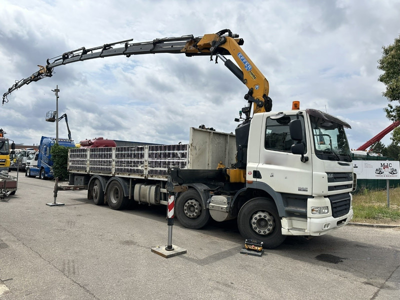 DAF CF 85.360 8x2 + CRANE (25m!) EFFER 305 6S + JIB 4S + ROTATOR - PLATORM 7m60 - LIFT + STEERING AXLE - EURO 5 - BE - Darus autó: 1 kép. DAF CF 85.360 8x2 + CRANE (25m!) EFFER 305 6S + JIB 4S + ROTATOR - PLATORM 7m60 - LIFT + STEERING AXLE - EURO 5 - BE - Darus autó: 1 kép.