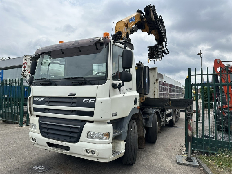 DAF CF 85.360 8x2 + CRANE (25m!) EFFER 305 6S + JIB 4S + ROTATOR - PLATORM 7m60 - LIFT + STEERING AXLE - EURO 5 - BE - Darus autó: 4 kép. DAF CF 85.360 8x2 + CRANE (25m!) EFFER 305 6S + JIB 4S + ROTATOR - PLATORM 7m60 - LIFT + STEERING AXLE - EURO 5 - BE - Darus autó: 4 kép.