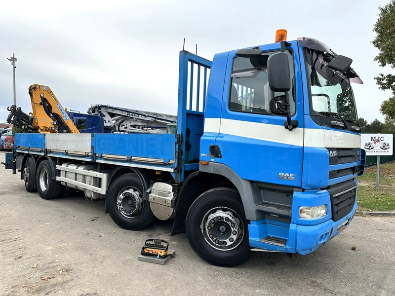DAF CF 85.360 8x2 PLATFORM 7m35 + CRANE EFFER 165-3S + RADIO - MANUAL GEARBOX ZF - EURO 5 - BE TRUCK - Darus autó: 2 kép. DAF CF 85.360 8x2 PLATFORM 7m35 + CRANE EFFER 165-3S + RADIO - MANUAL GEARBOX ZF - EURO 5 - BE TRUCK - Darus autó: 2 kép.