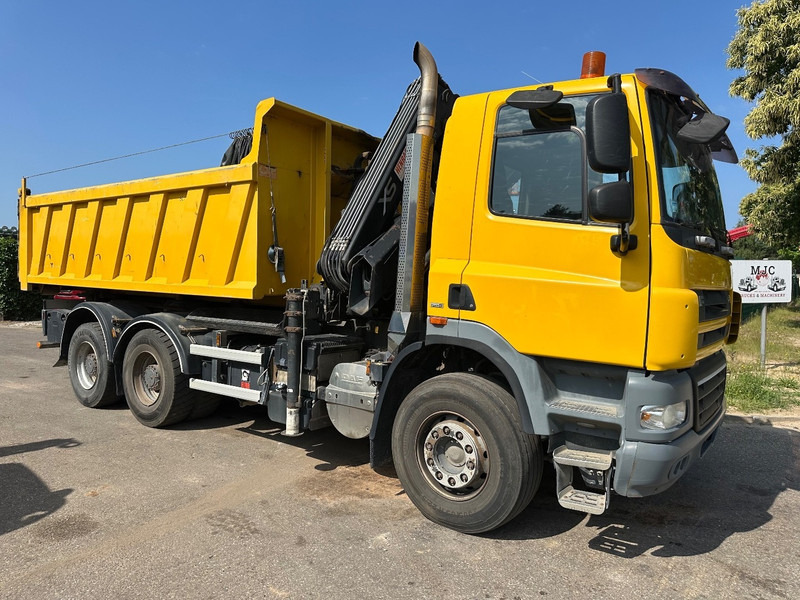 DAF CF 85.410 6X4 21T HOOKLIFT + CRANE HIAB 166-3 HIPRO + ROTATOR - 5/6F - RETARDER - TÜV 10/2025 - EURO 5 - BE TRUCK - Horgos rakodó teherautó, Darus autó: 2 kép. DAF CF 85.410 6X4 21T HOOKLIFT + CRANE HIAB 166-3 HIPRO + ROTATOR - 5/6F - RETARDER - TÜV 10/2025 - EURO 5 - BE TRUCK - Horgos rakodó teherautó, Darus autó: 2 kép.