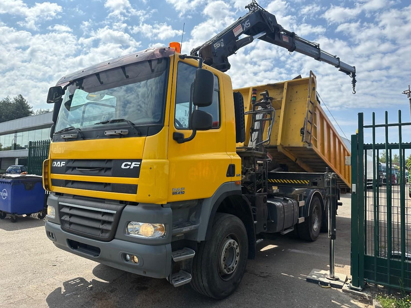 DAF CF 85.410 6X4 21T HOOKLIFT + CRANE HIAB 166-3 HIPRO + ROTATOR - 5/6F - RETARDER - TÜV 10/2025 - EURO 5 - BE TRUCK - Horgos rakodó teherautó, Darus autó: 4 kép. DAF CF 85.410 6X4 21T HOOKLIFT + CRANE HIAB 166-3 HIPRO + ROTATOR - 5/6F - RETARDER - TÜV 10/2025 - EURO 5 - BE TRUCK - Horgos rakodó teherautó, Darus autó: 4 kép.