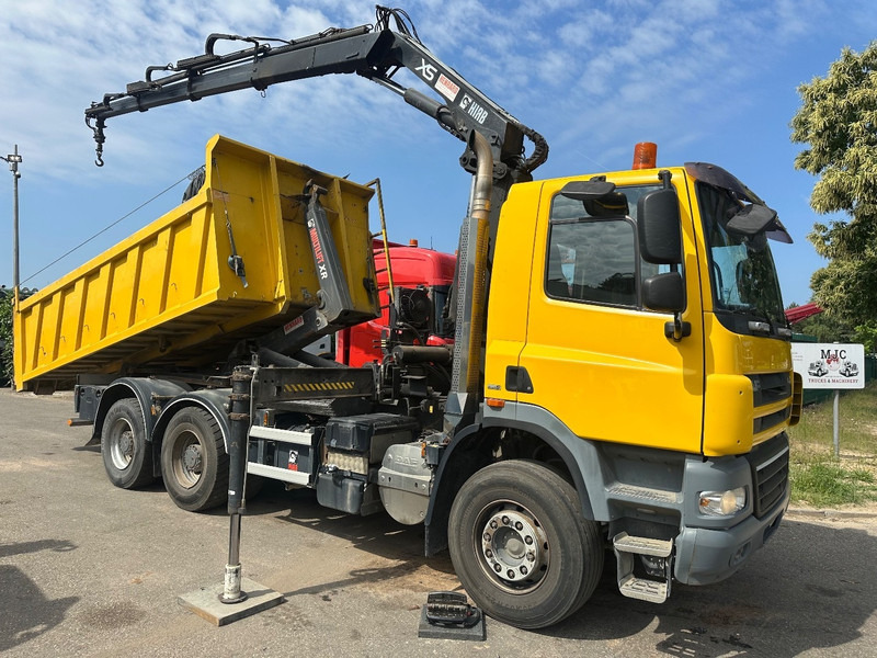 DAF CF 85.410 6X4 21T HOOKLIFT + CRANE HIAB 166-3 HIPRO + ROTATOR - 5/6F - RETARDER - TÜV 10/2025 - EURO 5 - BE TRUCK - Horgos rakodó teherautó, Darus autó: 1 kép. DAF CF 85.410 6X4 21T HOOKLIFT + CRANE HIAB 166-3 HIPRO + ROTATOR - 5/6F - RETARDER - TÜV 10/2025 - EURO 5 - BE TRUCK - Horgos rakodó teherautó, Darus autó: 1 kép.
