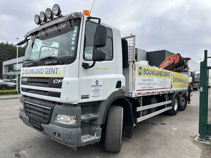 DAF CF 85.460 6x2 LIFT+LENK ACHSE + KRAN PALFINGER PK 18500 (3x) + RADIO + ROTATOR - EURO 5 - AS TRONIC - BE TRUCK - Platós teherautó, Darus autó: 4 kép. DAF CF 85.460 6x2 LIFT+LENK ACHSE + KRAN PALFINGER PK 18500 (3x) + RADIO + ROTATOR - EURO 5 - AS TRONIC - BE TRUCK - Platós teherautó, Darus autó: 4 kép.
