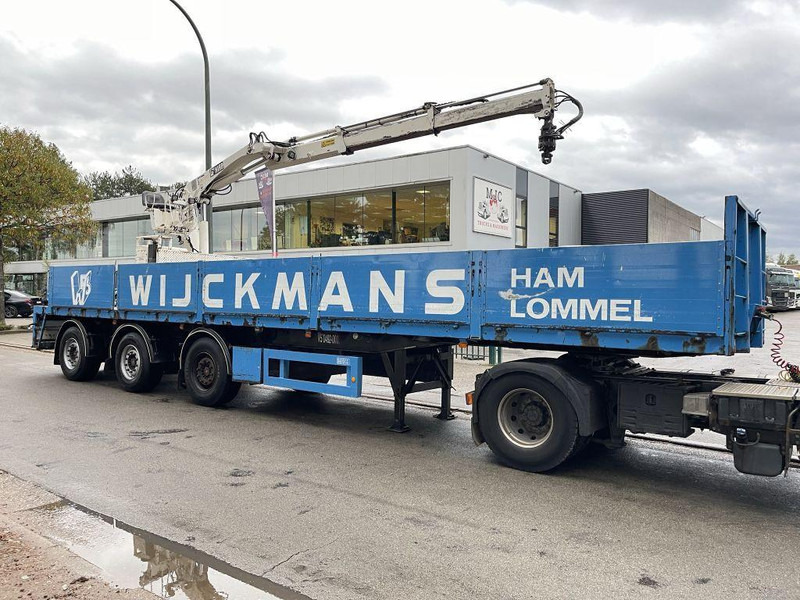 Kwb STEENOPLEGGER KRAAN HIAB R130-F2 - 2x EXT + ROTATOR -  2x STUURASSEN - SCHIJFREMMEN - SAF ASSEN - Platós félpótkocsi: 5 kép. Kwb STEENOPLEGGER KRAAN HIAB R130-F2 - 2x EXT + ROTATOR -  2x STUURASSEN - SCHIJFREMMEN - SAF ASSEN - Platós félpótkocsi: 5 kép.