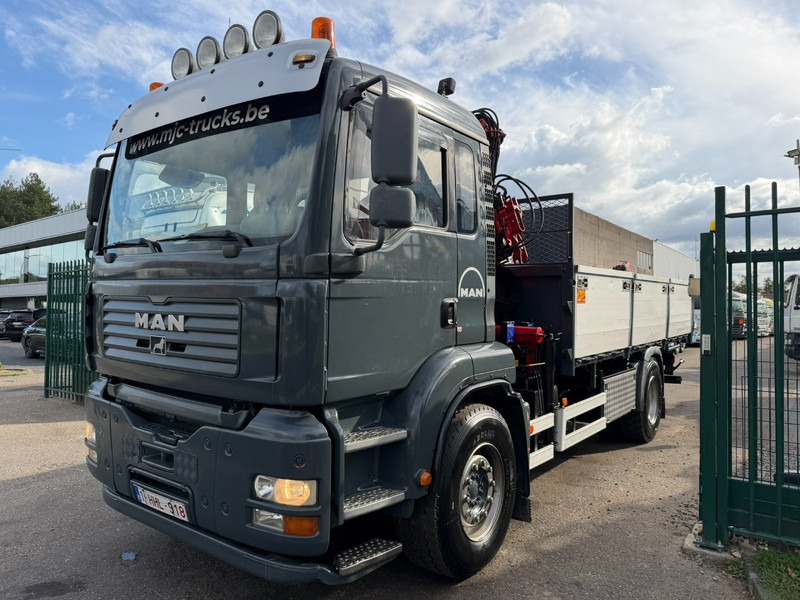 MAN TGA 18.350 4x2 TIPPER + CRANE HMF 1110 K2 + ROTATOR - STEEL SPRING / BLATT / BALLESTAS / LAMES - BE TRUCK - Billenőplatós teherautó, Darus autó: 4 kép. MAN TGA 18.350 4x2 TIPPER + CRANE HMF 1110 K2 + ROTATOR - STEEL SPRING / BLATT / BALLESTAS / LAMES - BE TRUCK - Billenőplatós teherautó, Darus autó: 4 kép.