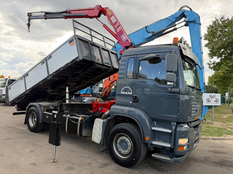 MAN TGA 18.350 4x2 TIPPER + CRANE HMF 1110 K2 + ROTATOR - STEEL SPRING / BLATT / BALLESTAS / LAMES - BE TRUCK - Billenőplatós teherautó, Darus autó: 1 kép. MAN TGA 18.350 4x2 TIPPER + CRANE HMF 1110 K2 + ROTATOR - STEEL SPRING / BLATT / BALLESTAS / LAMES - BE TRUCK - Billenőplatós teherautó, Darus autó: 1 kép.
