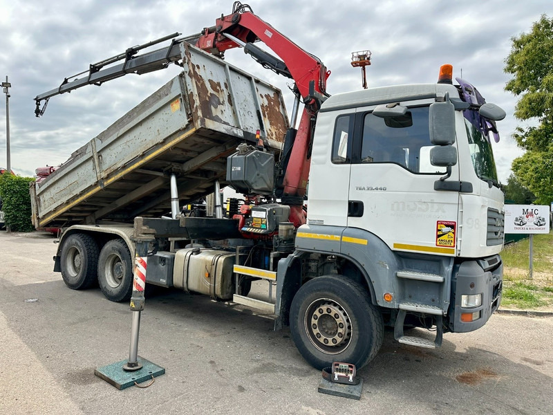 Billenőplatós teherautó, Darus autó MAN TGS 33.440 6x4 TIPPER + CRANE FASSI F230 - 5x HYDR - 5/6 F Rotator - BIG AXLES HUB REDUCTION / STEEL SPRING: 1 kép.