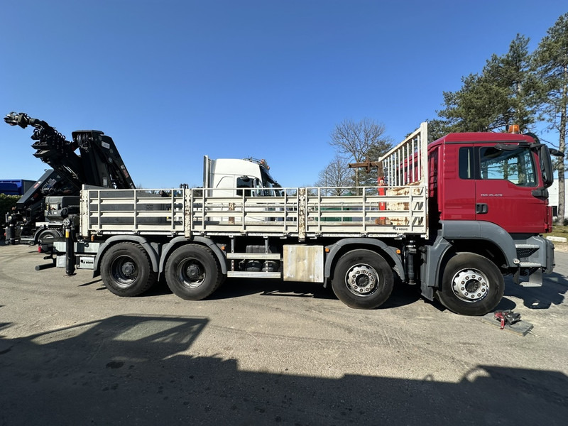 MAN TGS 35.420 8x4 + CRANE HIAB X-HIPRO 302 EP-5 - 192.000km - ROTATOR - 5/6 F - PLATFORM 6m55 - AIR SUSPENSION - TUV 06/2025 - TOP CONDITION - Platós teherautó, Darus autó: 4 kép. MAN TGS 35.420 8x4 + CRANE HIAB X-HIPRO 302 EP-5 - 192.000km - ROTATOR - 5/6 F - PLATFORM 6m55 - AIR SUSPENSION - TUV 06/2025 - TOP CONDITION - Platós teherautó, Darus autó: 4 kép.