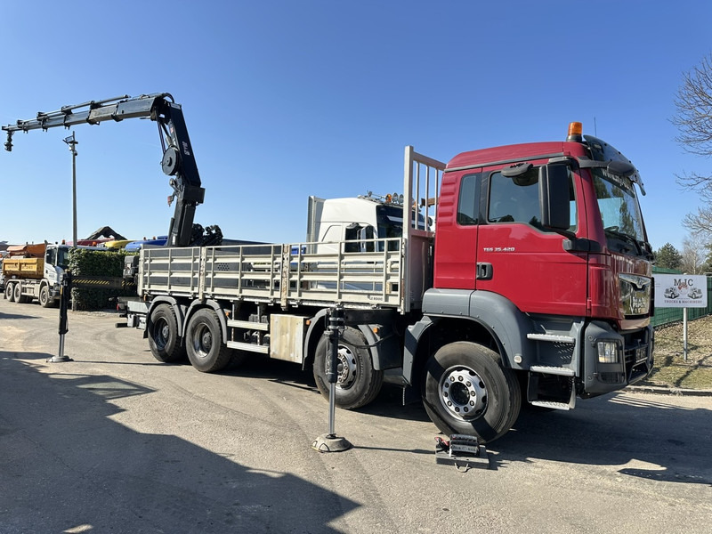 MAN TGS 35.420 8x4 + CRANE HIAB X-HIPRO 302 EP-5 - 192.000km - ROTATOR - 5/6 F - PLATFORM 6m55 - AIR SUSPENSION - TUV 06/2025 - TOP CONDITION - Darus autó: 1 kép. MAN TGS 35.420 8x4 + CRANE HIAB X-HIPRO 302 EP-5 - 192.000km - ROTATOR - 5/6 F - PLATFORM 6m55 - AIR SUSPENSION - TUV 06/2025 - TOP CONDITION - Darus autó: 1 kép.