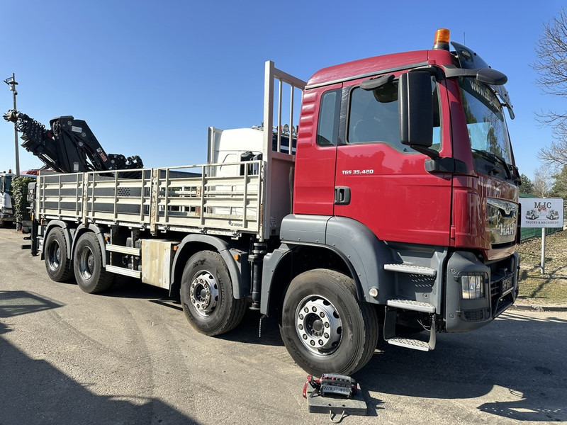 MAN TGS 35.420 8x4 + CRANE HIAB X-HIPRO 302 EP-5 - 192.000km - ROTATOR - 5/6 F - PLATFORM 6m55 - AIR SUSPENSION - TUV 06/2025 - TOP CONDITION - Platós teherautó, Darus autó: 1 kép. MAN TGS 35.420 8x4 + CRANE HIAB X-HIPRO 302 EP-5 - 192.000km - ROTATOR - 5/6 F - PLATFORM 6m55 - AIR SUSPENSION - TUV 06/2025 - TOP CONDITION - Platós teherautó, Darus autó: 1 kép.