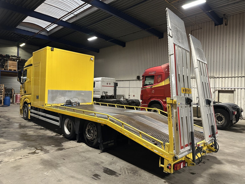 Mercedes-Benz ACTROS 2745 6x2 OPRIJWAGEN / AUTOTRANSPORTER / MACHINE TRANSPORTER - WINCH - 6m10 - EURO 5 - LIFT AXLE - HYDR RAMPS - NL TRUCK - Vontató: 3 kép. Mercedes-Benz ACTROS 2745 6x2 OPRIJWAGEN / AUTOTRANSPORTER / MACHINE TRANSPORTER - WINCH - 6m10 - EURO 5 - LIFT AXLE - HYDR RAMPS - NL TRUCK - Vontató: 3 kép.