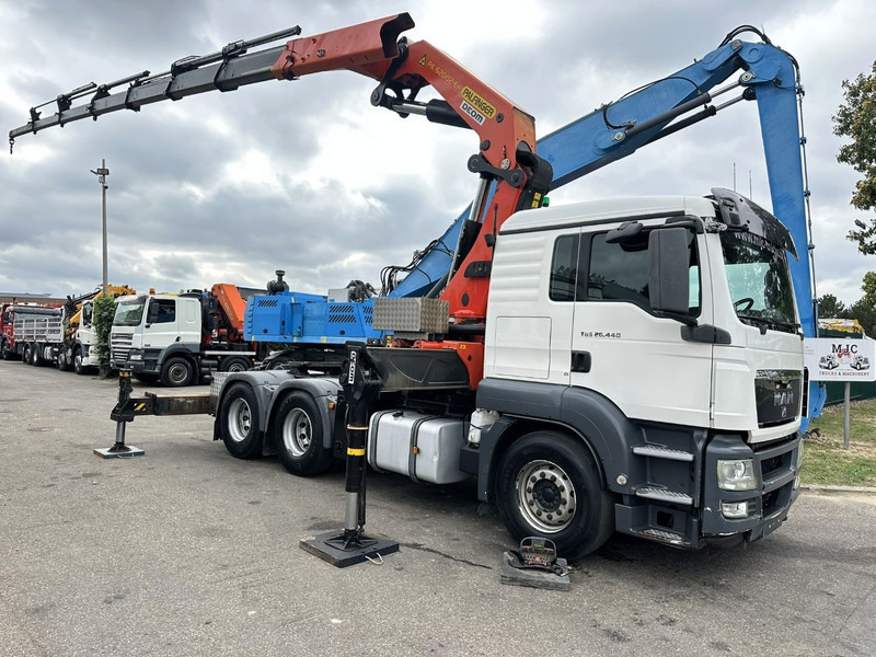 MAN TGS 26.440 6X4 SZM + (22m) KRAN PALFINGER PK62002 E 6x H + 1ME - RETARDER - EURO 5 - BE TRUCK - Nyergesvontató: 2 kép. MAN TGS 26.440 6X4 SZM + (22m) KRAN PALFINGER PK62002 E 6x H + 1ME - RETARDER - EURO 5 - BE TRUCK - Nyergesvontató: 2 kép.