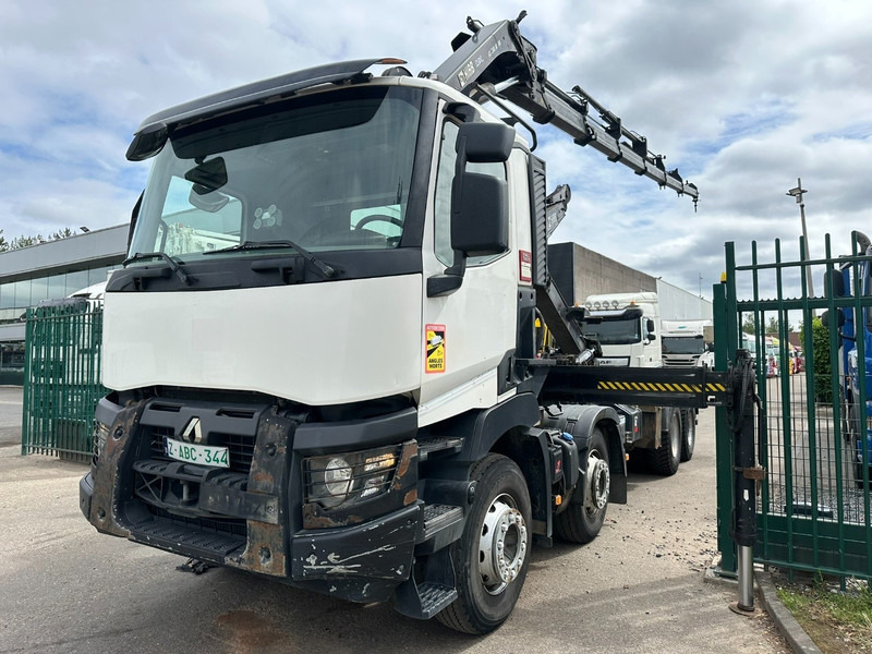 Renault C460 8x4 HOOKLIFT + CRANE HIAB 288 E-6 HIDUO - RADIO - 5/6 F - STEEL SPRING / HUB REDUCTION - Darus autó: 3 kép. Renault C460 8x4 HOOKLIFT + CRANE HIAB 288 E-6 HIDUO - RADIO - 5/6 F - STEEL SPRING / HUB REDUCTION - Darus autó: 3 kép.