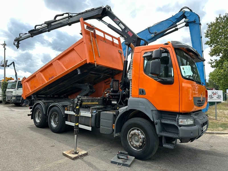 Renault KERAX 380 DXI 6x4 TIPPER + CRANE HIAB 144 B-3 - RADIO - *246.000km* - RETARDER - BORDMATIC - EURO 5 - Billenőplatós teherautó, Darus autó: 1 kép. Renault KERAX 380 DXI 6x4 TIPPER + CRANE HIAB 144 B-3 - RADIO - *246.000km* - RETARDER - BORDMATIC - EURO 5 - Billenőplatós teherautó, Darus autó: 1 kép.