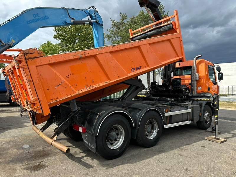 Renault KERAX 380 DXI 6x4 TIPPER + CRANE HIAB 144 B-3 - RADIO - *246.000km* - RETARDER - BORDMATIC - EURO 5 - Billenőplatós teherautó, Darus autó: 4 kép. Renault KERAX 380 DXI 6x4 TIPPER + CRANE HIAB 144 B-3 - RADIO - *246.000km* - RETARDER - BORDMATIC - EURO 5 - Billenőplatós teherautó, Darus autó: 4 kép.