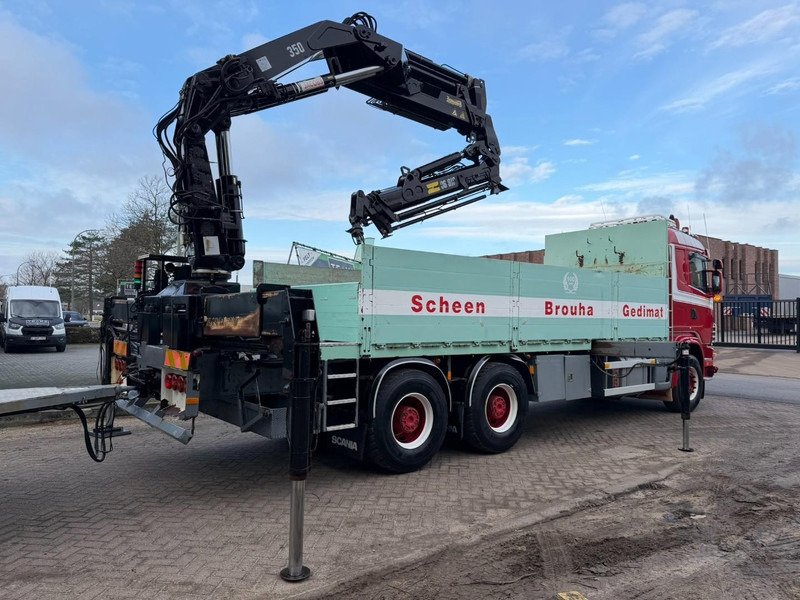 Darus autó Scania 164L-480 V8 6x4 + CRANE HIAB 350-4 + JIB 90-4 - *TOP CONDITION* - ROTATOR - RADIO - RETARDER - STEEL SPRING / HUB REDUCTION - BE TRUCK: 8 kép. Darus autó Scania 164L-480 V8 6x4 + CRANE HIAB 350-4 + JIB 90-4 - *TOP CONDITION* - ROTATOR - RADIO - RETARDER - STEEL SPRING / HUB REDUCTION - BE TRUCK: 8 kép.