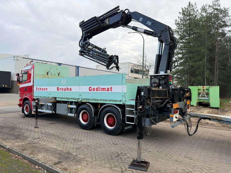 Darus autó Scania 164L-480 V8 6x4 + CRANE HIAB 350-4 + JIB 90-4 - *TOP CONDITION* - ROTATOR - RADIO - RETARDER - STEEL SPRING / HUB REDUCTION - BE TRUCK: 7 kép. Darus autó Scania 164L-480 V8 6x4 + CRANE HIAB 350-4 + JIB 90-4 - *TOP CONDITION* - ROTATOR - RADIO - RETARDER - STEEL SPRING / HUB REDUCTION - BE TRUCK: 7 kép.