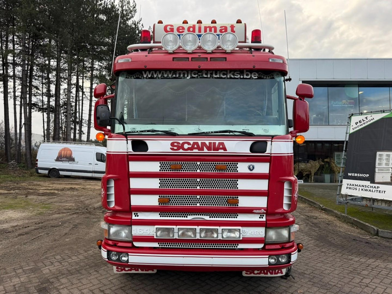 Darus autó Scania 164L-480 V8 6x4 + CRANE HIAB 350-4 + JIB 90-4 - *TOP CONDITION* - ROTATOR - RADIO - RETARDER - STEEL SPRING / HUB REDUCTION - BE TRUCK: 6 kép. Darus autó Scania 164L-480 V8 6x4 + CRANE HIAB 350-4 + JIB 90-4 - *TOP CONDITION* - ROTATOR - RADIO - RETARDER - STEEL SPRING / HUB REDUCTION - BE TRUCK: 6 kép.
