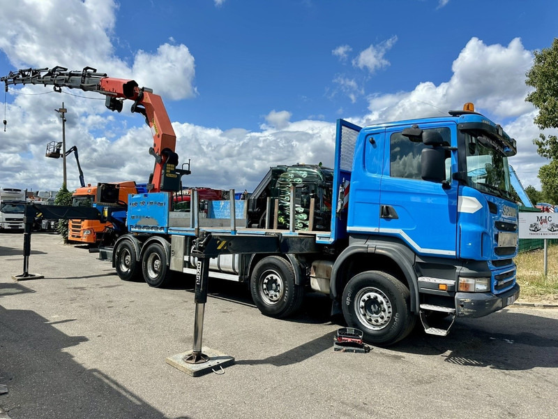 Scania G440 8x4 + (26.5m!) CRANE PALFINGER PK78002 SH G 8x + 1 + WINCH - PLATFORM 6m25 - MANUAL - HUB REDUCTION - STEEL SPRING - EURO 5 - BE TRUCK - Darus autó: 1 kép. Scania G440 8x4 + (26.5m!) CRANE PALFINGER PK78002 SH G 8x + 1 + WINCH - PLATFORM 6m25 - MANUAL - HUB REDUCTION - STEEL SPRING - EURO 5 - BE TRUCK - Darus autó: 1 kép.