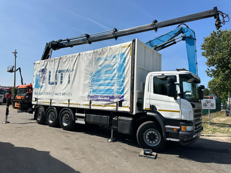 Scania P410 8x4 TRIDEM + CRANE HIAB 244 EP-4 HIDUO - RETARDER - LIFT + STEERING AXLE - *327.000km* - RADIO - Darus autó: 1 kép. Scania P410 8x4 TRIDEM + CRANE HIAB 244 EP-4 HIDUO - RETARDER - LIFT + STEERING AXLE - *327.000km* - RADIO - Darus autó: 1 kép.