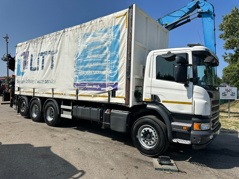 Scania P410 8x4 TRIDEM + CRANE HIAB 244 EP-4 HIDUO - RETARDER - LIFT + STEERING AXLE - *327.000km* - RADIO - Darus autó: 2 kép. Scania P410 8x4 TRIDEM + CRANE HIAB 244 EP-4 HIDUO - RETARDER - LIFT + STEERING AXLE - *327.000km* - RADIO - Darus autó: 2 kép.