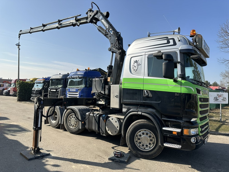 Scania R500 V8 6x2 + KRAN MKG HLK 231 HP (23tm) - 4x HYDR - RADIO - RETARDER - MANUAL - LIFT + STEERING AXLE - Darus autó: 1 kép. Scania R500 V8 6x2 + KRAN MKG HLK 231 HP (23tm) - 4x HYDR - RADIO - RETARDER - MANUAL - LIFT + STEERING AXLE - Darus autó: 1 kép.