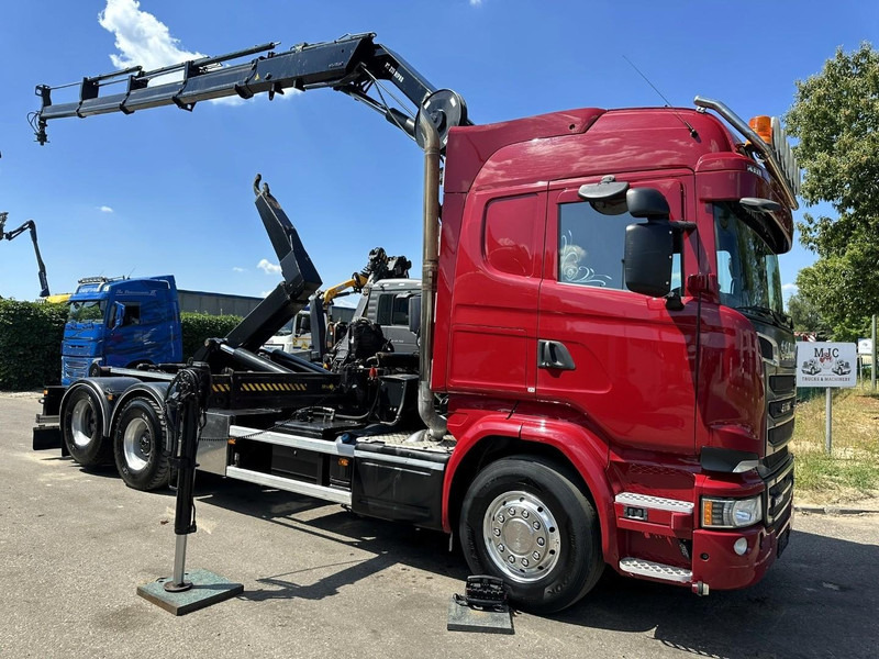 Scania R580 6X2 V8 HOOKLIFT + CRANE HIAB 211 E-4 HIPRO - ROTATOR - RETARDER - ALCOA ALU - RADIO - NL TRUCK - Horgos rakodó teherautó, Darus autó: 1 kép. Scania R580 6X2 V8 HOOKLIFT + CRANE HIAB 211 E-4 HIPRO - ROTATOR - RETARDER - ALCOA ALU - RADIO - NL TRUCK - Horgos rakodó teherautó, Darus autó: 1 kép.