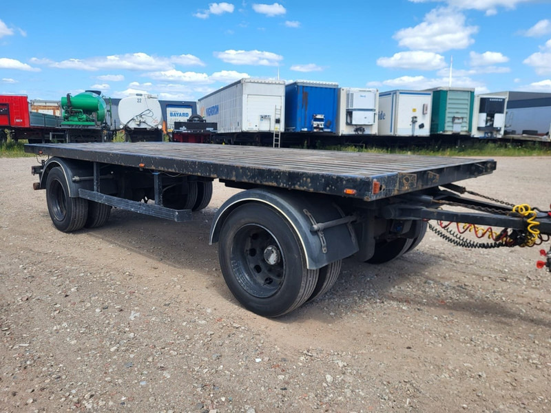 Trailor 2-AS PLATTE AANHANGER - SMB - AIR SUSPENSION - DOUBLE WHEELS - Platós pótkocsi: 1 kép. Trailor 2-AS PLATTE AANHANGER - SMB - AIR SUSPENSION - DOUBLE WHEELS - Platós pótkocsi: 1 kép.