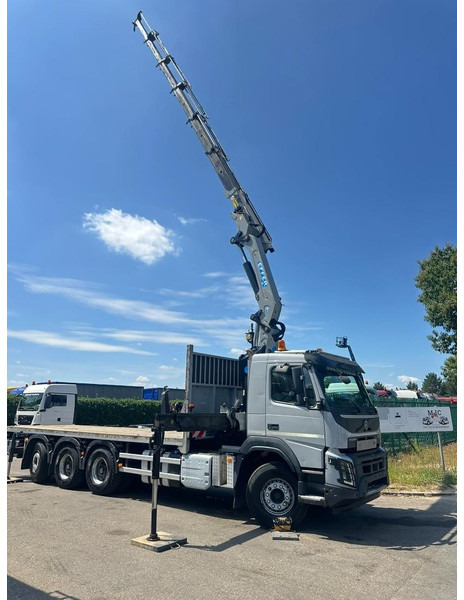 Platós teherautó, Darus autó Volvo FMX 330 8x4 TRIDEM PRITSCHE + KRAN EFFER 265 / 6S - PLATFORM 7m50 - EURO 6 - RADIO - *473.000km* - TÜV 05/2026 - BE TRUCK: 17 kép.